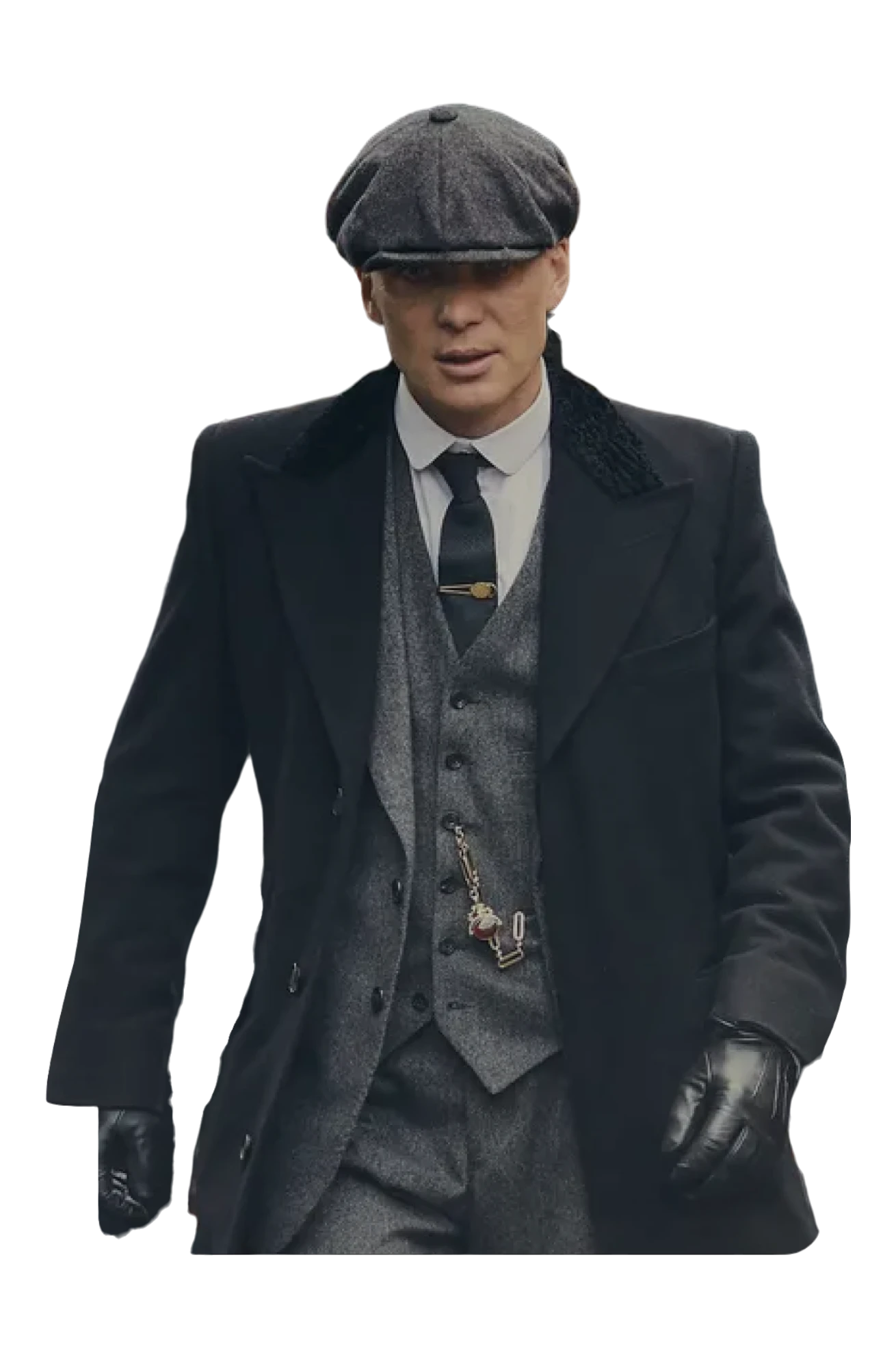 A person in a suit and hat